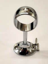Rothley/colorail Delux Wardrobe rail centre support for 25mm diam. Chrome C101BC