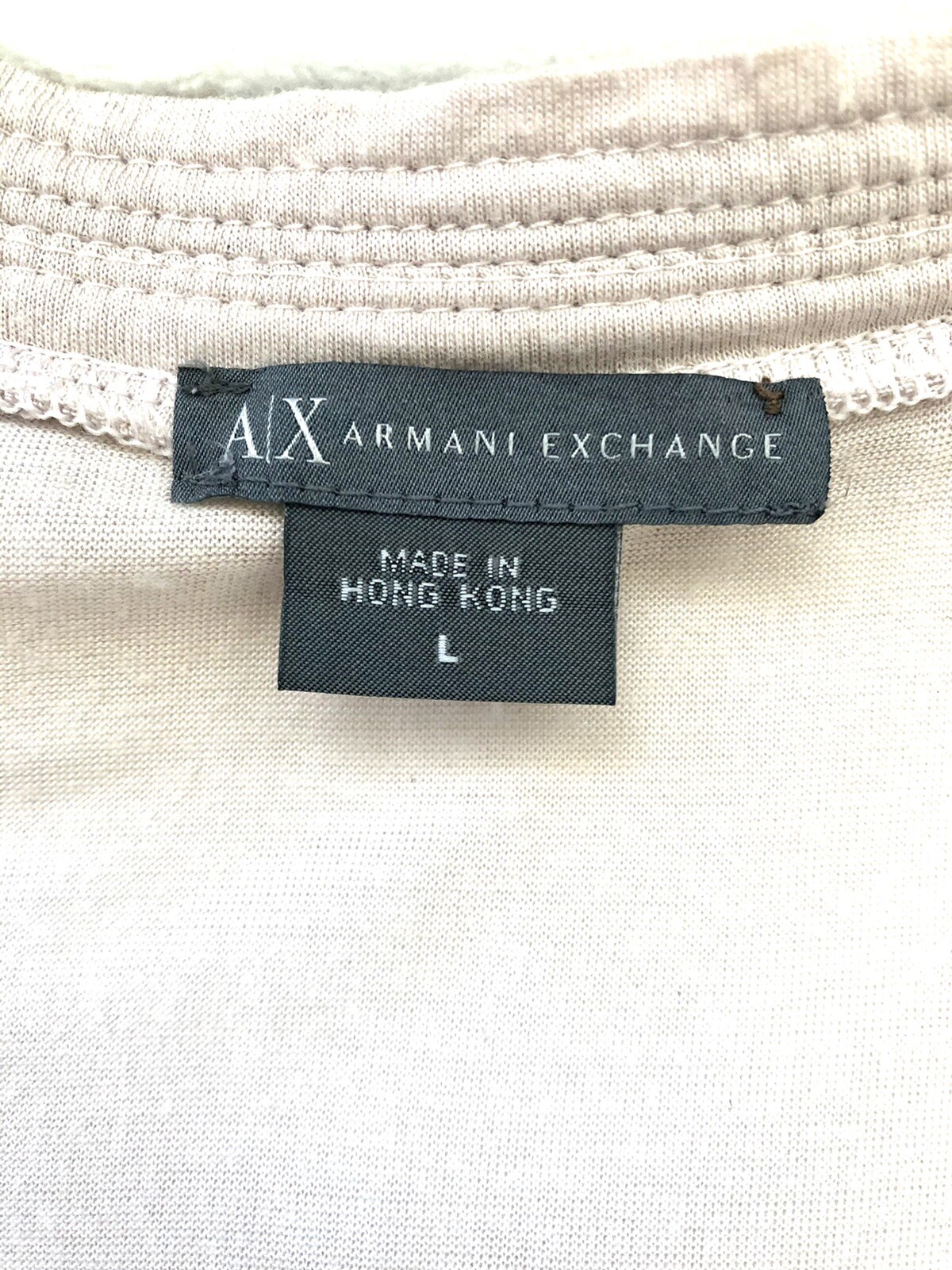 VINTAGE ARMANI EXCHANGE A/X BLUE LOGO WOMENS TOP STRE… Gem