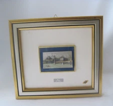 Vintage Italian 3-D Sterling Silver Relief Art Piece Framed Picture 11x 9.75