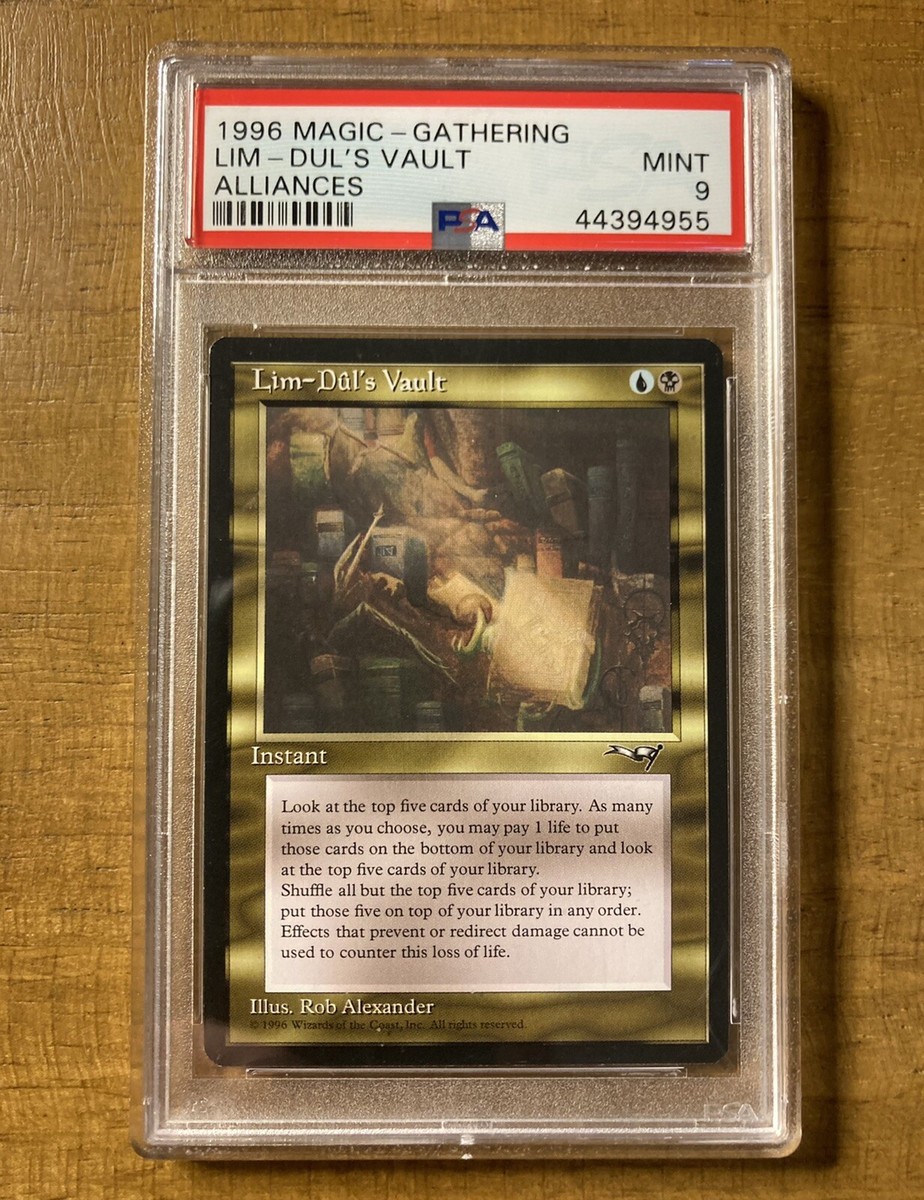MTG✨LIM-DUL'S VAULT✨Alliances PSA 9 MINT Uncommon INSTANT 1996 R