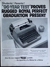 Vintage 1953 Royal Portable Typewriter Print Ad thumbnail