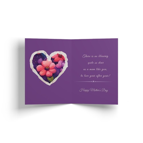 Muttertag Grußkarten Grußkarte für Mamas, Happy Mothers Day Karte Teddy  - Bild 5 von 13