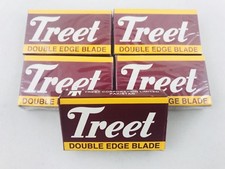 Treet Double Edge Razor Blades Carbon Steel lot of total blades 50 Double Edge