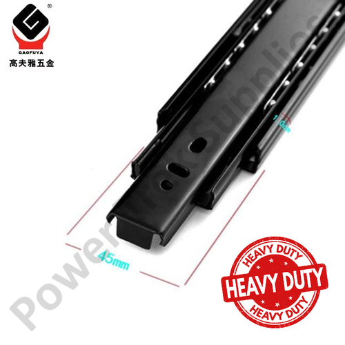 Drawer Slide - Heavy Duty 4510 - Side - 1.0mm Thick - Full Ext - 10” - Picture 2 of 7