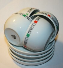 Expresso coffe cup &amp; sauser X 4pc - white ceramic