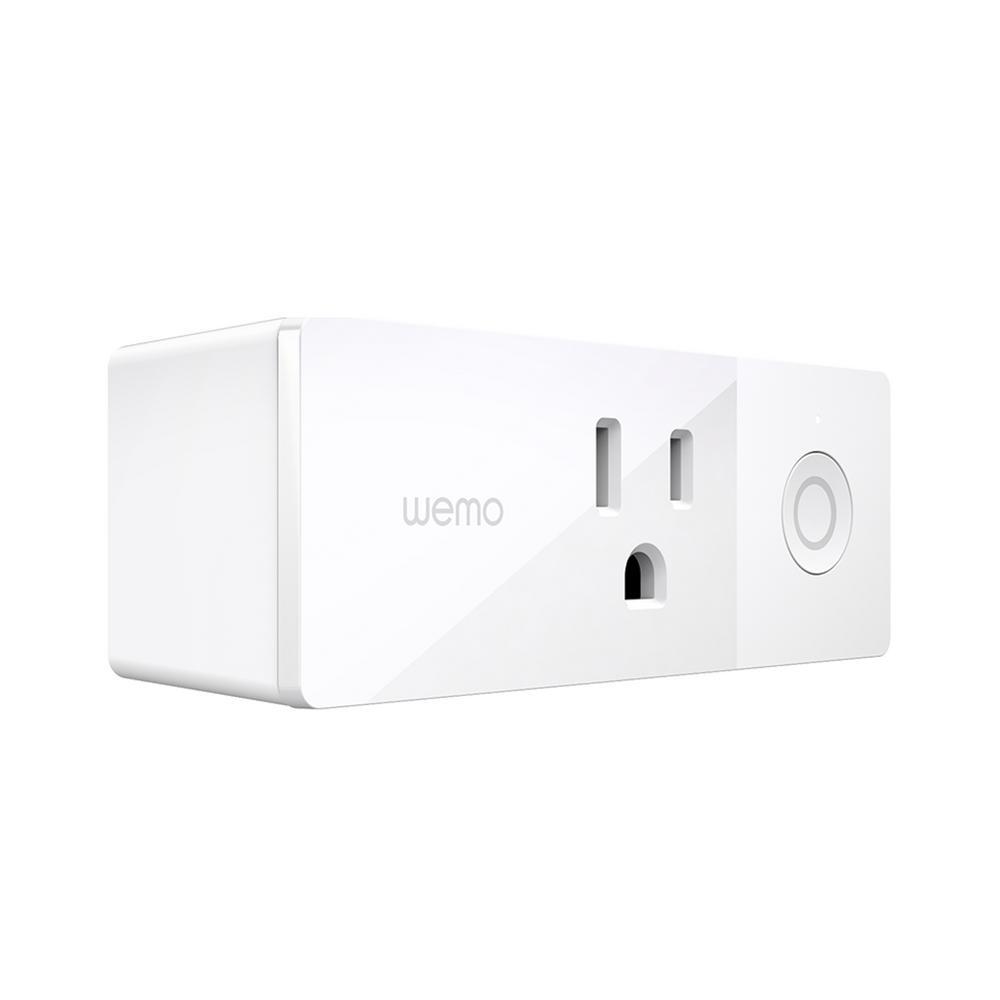 WeMo Mini Smart Plug Compatible with Google Control lamps and electronic devices