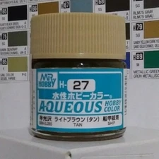 Gunze Aqueous Hobby Color H-27, Semi-gloss Tan.