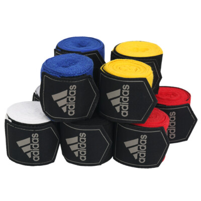 Adidas Boxing Hand Wrap 3.5M Black Red Yellow Blue MMA Kickboxing
