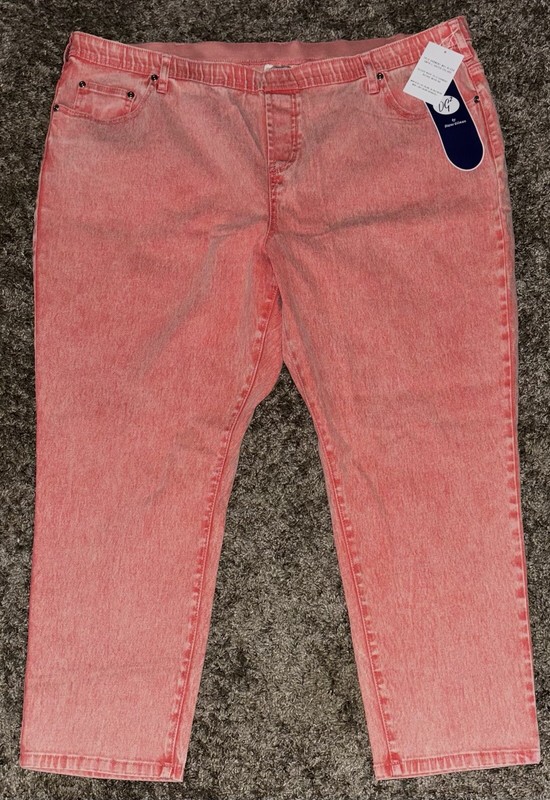 Woman’s Pink Slip On Plus Size P2X Jeans NEW with Tags Comfort Fit! NICE! SUMMER