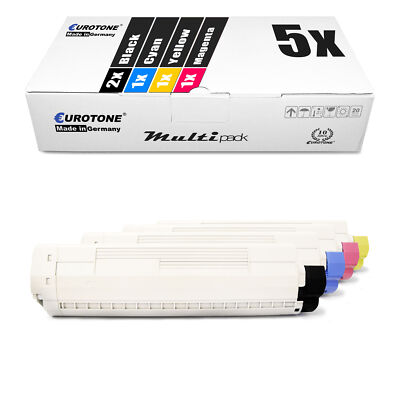5X Eurotone ECO Toner For OKI MC-853-DN MC-873-DNC MC-873-DNX MC-873-DNCT