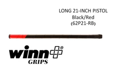 Winn putter golf grip Long 21-Inch Pistol -  Black-Red (62P21-RB)