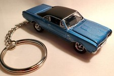 Keychain 1967 Olds Oldsmobile Cutlass Bimini Blue Poly 67 Rare Key Chain Keychain 1967 Olds Oldsmobile Cutlass Bimini Blue Poly 67 Rare Key Chain