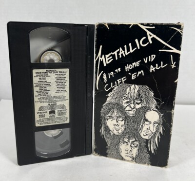 Metallica $19.98 Home Vid Cliff 'Em All VHS 1987 Elektra 40106-3 Am I Evil RARE!