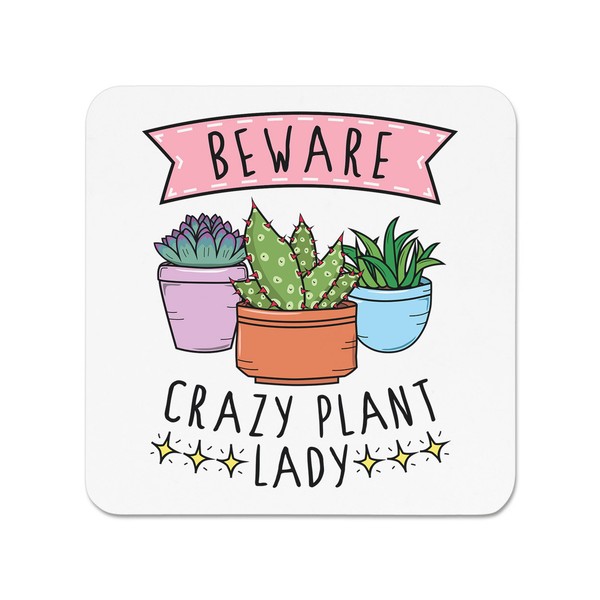 Beware VerrüCkte Pflanze Damen KüHlschrankmagnet - Lustiger Witz Muttertag-image