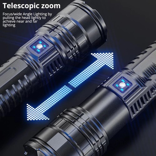 Linterna LED Láser Blanco Foco de Emergencia Linterna Táctica Más Potente - Imagen 3 de 21