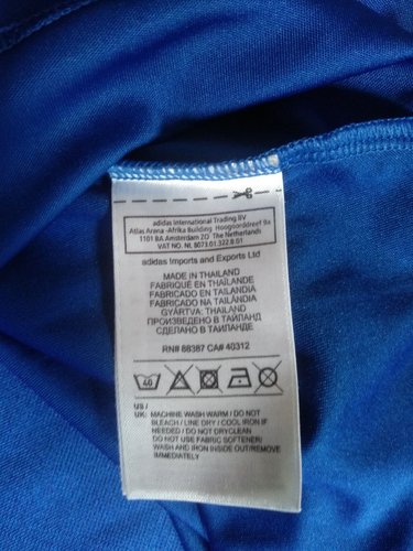 Olympique Lyonnais adidas Climalite Men's Blue Football Soccer Jersey Size XL - Picture 2 of 10
