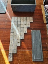 Domino Vintage Stone Set 1950s with stone case hand made-2