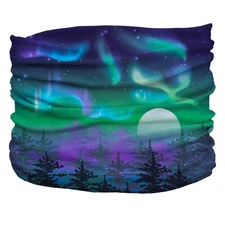 Xl, 2XL, 3XL,Northern Lights Neck Gaiter Bandana, Face Mask, Headband, Washable