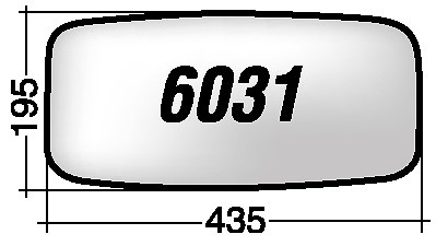 Piastra SPECCHIO RETROVISORE DESTRO DX VOLVO SERIE F 1985-1993