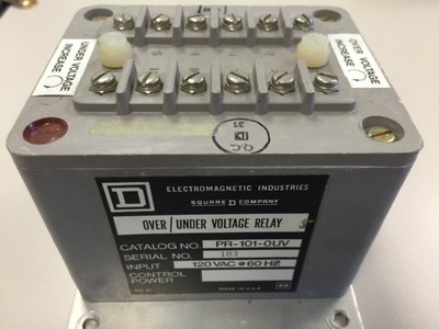 PR-101-OUV Square D OVER / UNDER VOLTAGE RELAY 120 VAC | eBay