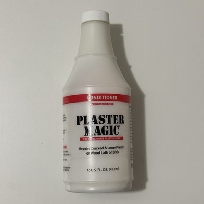 Plaster Magic Conditioner 16oz Repairs Cracked & Loose Plaster Wood Lath Brick
