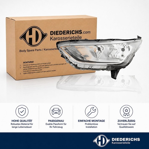 Hauptscheinwerfer Links Diederichs 1455881 FÜR Ford Frontscheinwerfer Frontlicht-image