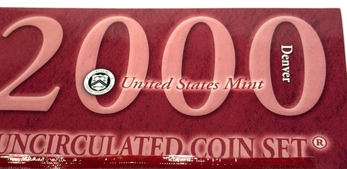 ESale: 2 Sets - 2000 Philadelphia and Denver US Mint Uncirculated Coins Sets - Picture 3 of 6