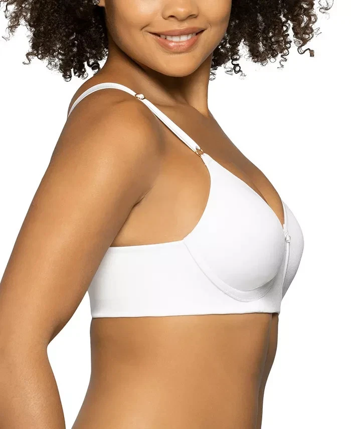 Vanity Fair E3714 Beauty Back® Full Coverage Wireless Bra 72345 White 34C - Image 2 of 4
