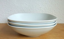 3x IKEA 365 Värdera Suppenteller Teller tief eckig weiß Porzellan 20x20x6 cm