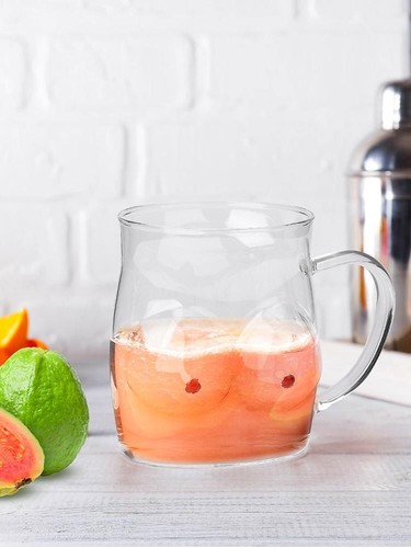 Große Kapazität Glas Kaffeebecher 480ml mit Griff für Milchsaft Frühstück Verwendung - Bild 11 von 12