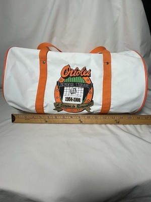 Vtg Baltimore Orioles  gym bag duffel bag Remember Memorial Stadium