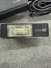 Vivitar 151 Electronic Flash Vintage Camera Flash w/ Case  Power Cord
