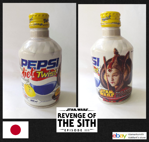 PEPSI DIET TWIST Bottle JAPAN 300ml STAR WARS Revenge of the Sith