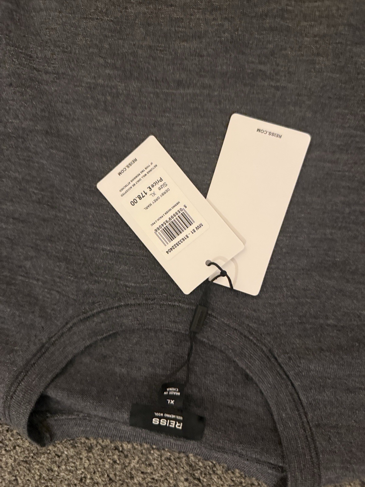 Reiss Merino Two Pack 2x T-shirts size XL image 7