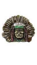Indian Warrior Chief Men's Belt Buckle Cowboy Motorcyclist