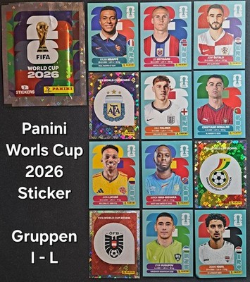Panini - FIFA World Cup 2026 - WM 26 - Einzelsticker aussuchen - Gruppen  I - L