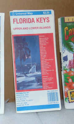 Undated Universal Road Map of the Florida Keys