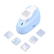 2cm Postage Stamp Square Punch, Stamp Shape Lever Action Hole Puncher for Scr...