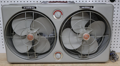 Nice Clean Vintage GE General Electric Metal Double Adjustable