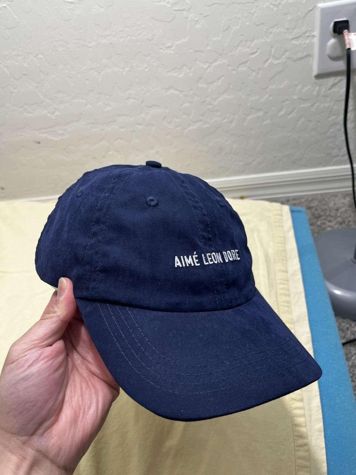 Aime Leon Dore Cap, Hat Blue Streetwear Dad Embroidered Spellout Minimalist