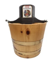 Rival 5-Quart Electric Ice Cream & Frozen Yogurt Maker – Wooden Bucket