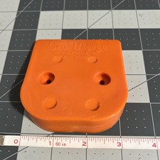 Skateboard vintage NOS Sea Breeze Skid Plate arancione anni 70 vecchia scuola made in USA