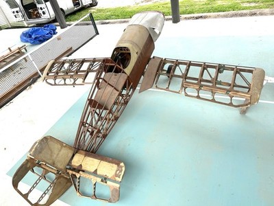 Antique Experimental Airplane Display Model Circa 1970; 16  Wing Span; 16  Long!
