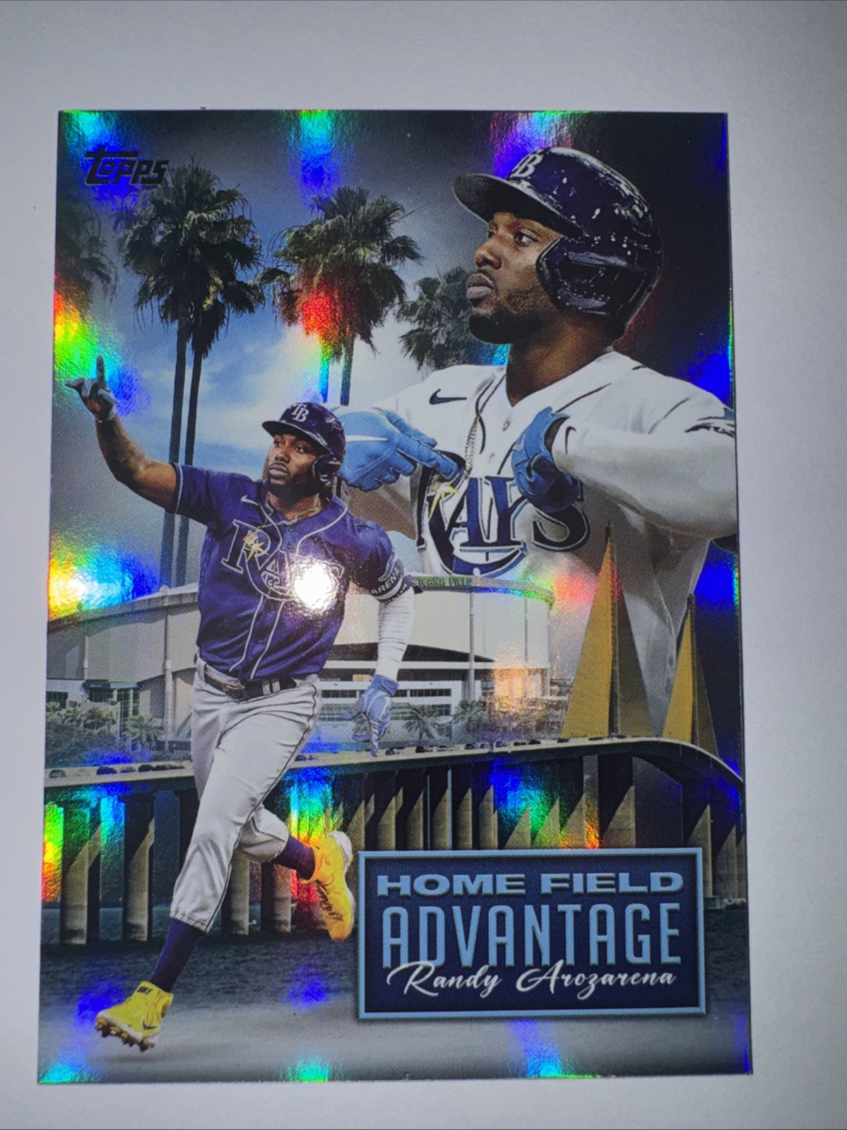 2024 Topps Series 1 Randy Arozarena HFA-9 Home Field Advantage Case Hit SSP Rays