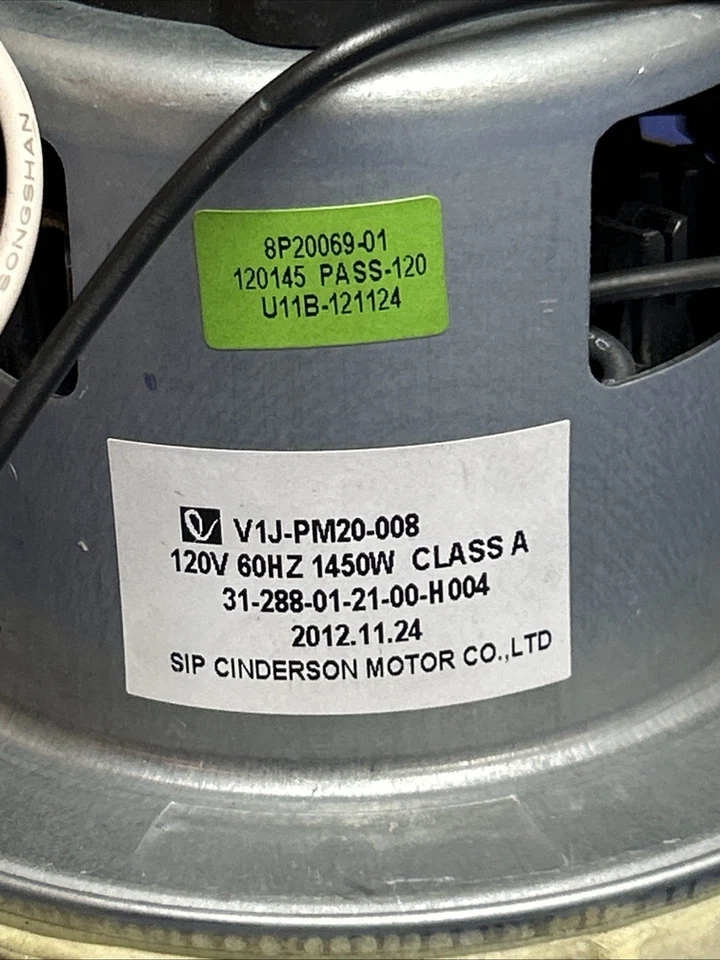 Electrolux Precision EL8802 Vacuum Cleaner - Main Motor Part V1J-PM20-008 TESTED - Image 2 of 4