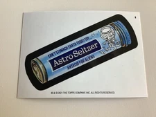 ASTRO SELTZER FOR ALIEN MARTIAN 2021 TOPPS WACKY PACKAGES CARD PARODY, MARS NM 