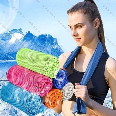 3* Kühlendes Handtuch Mikrofaser Sporthandtuch Kühltuch Cooling Towel Fitnes