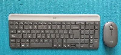 Logitech MK470 Slim Combo - Kabelloses Tastatur-Maus-Set - QWERTY (IT) Italia
