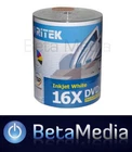 100 x Ritek Blank DVD-R media 16X 4.7GB Full Hub Printable DVD -R Discs