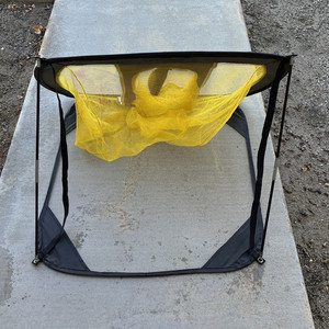 PODIUMAX Foldable Golf Chipping Practice Net Target, 3ft, Yellow/Black